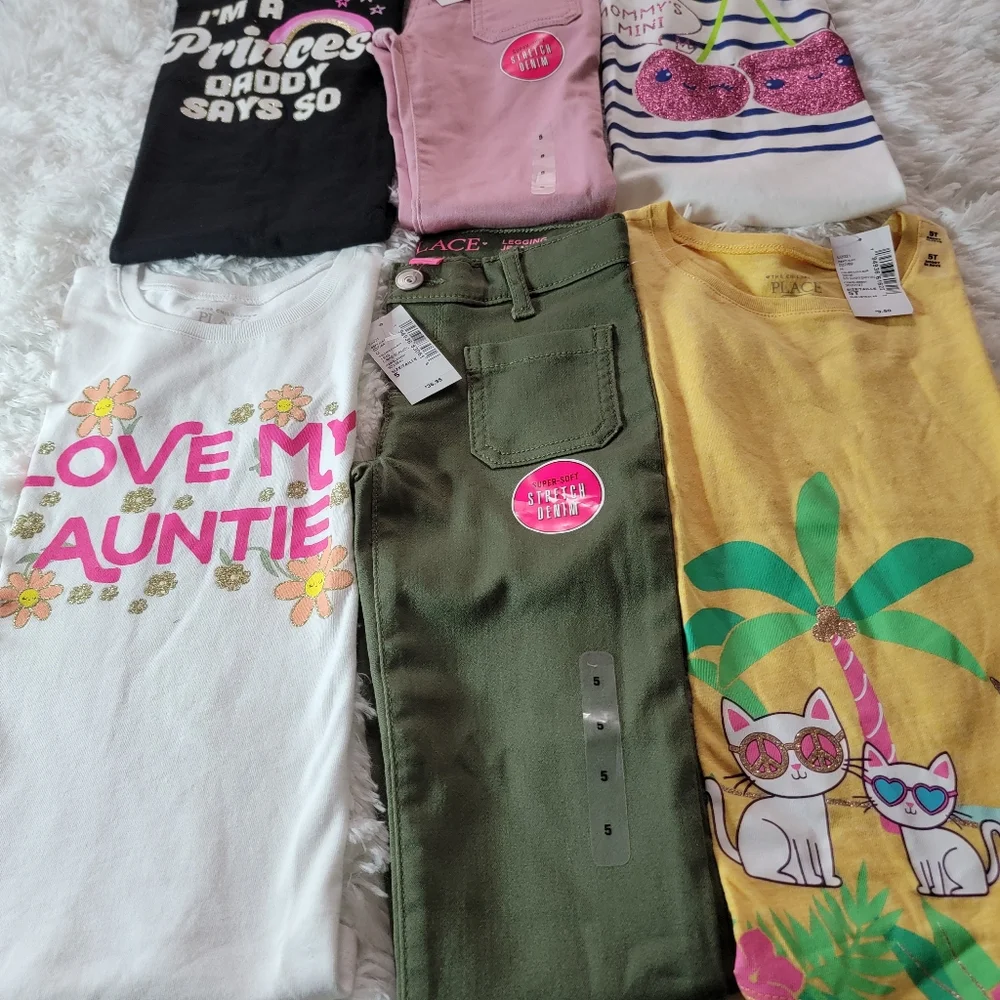Children's Place Girls Bundle of 6 size 5 - Picture 12 of 12